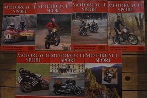 B0915 「MOTORCYCLE SPORT」 モーターサイクルスポート　7冊セット　ヴィンテージ　モーターサイクル誌　古本　雑誌 マガジン