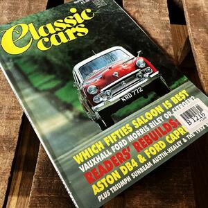 B1216　「CLASSIC CARS」クラシックカー　ヴィンテージ　英国車 バイク カスタム 古本　雑誌 旧車　当時物　ビンテージ　自動車