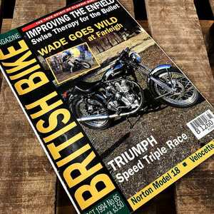 B1260　「BRITISH BIKE MAGAZINE」ブリティッシュバイクマガジン ヴィンテージ 英国車 バイク カスタム 旧車 当時物 ビンテージ 自動車