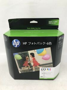 HP ink-jet ink Q7968AJ HP177 series L stamp photo pack *6 color hyu- let paper 200 sheets unopened goods N2466