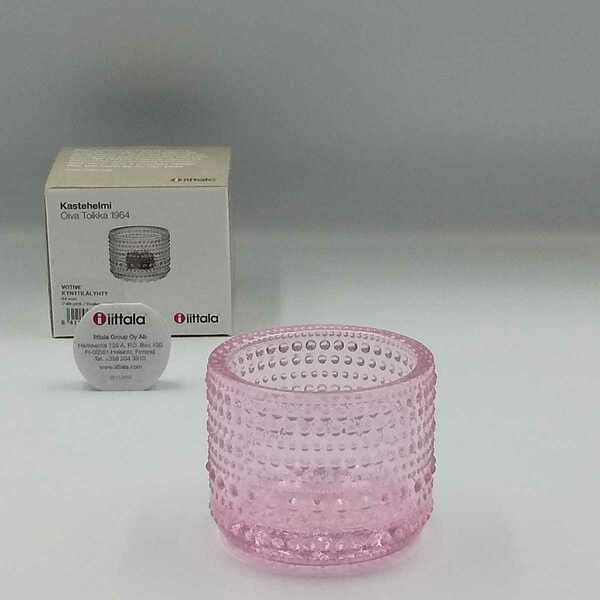 【未使用】新品 ペールピンク イッタラ iittala カステヘルミ キャンドルホルダー