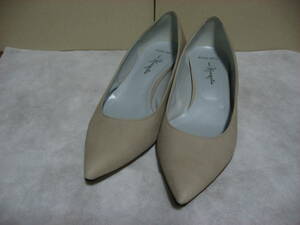 * beautiful goods! Ginza Kanematsu. po Inte dotu pumps 26cm beige group AQUA BELL*LS