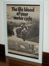 1978年 UK 洋書雑誌広告 額装品 Shell Motor Oils シェル モーターオイル / 検索用 Honda CBX1000 ホンダ (A4サイズ・ A4size )_画像1