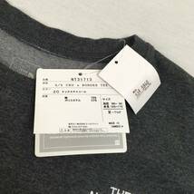 【新品】THE NORTH FACE ノースフェイス Tシャツ ボーダー Mサイズ グレー/ホワイト 半袖 NT31713_画像5