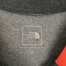 【新品】THE NORTH FACE ノースフェイス Tシャツ ボーダー Mサイズ グレー/ホワイト 半袖 NT31713_画像3