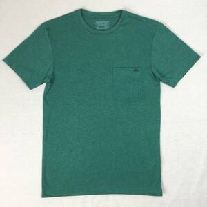 【美品】Patagonia パタゴニア Tシャツ 胸ポケット フライングフィッシュ XSサイズ スリムフィット 半袖 グリーン sty38861