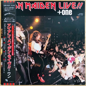 LP■HR/HM/IRON MAIDEN/LIVE!! + ONE/EMI EMS-41001/国内80年ORIG OBI/帯 美品/アイアン・メイデン/ライヴ!!+ワン/HEAVY METAL/HARD ROCK