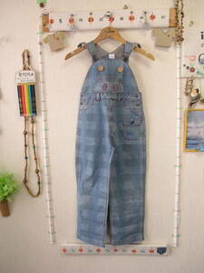 ! clothes 4420_P5! Junior overall Denim drug store's Drug Store's size [120] length of the legs is 56cm about Used ~iiitomo~