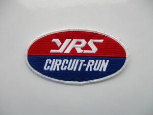 YRS CIRCUIT-RUN サーキットラン ロゴ ワッペン/ 刺繍 エンブレム レーシング F1 自動車 オートバイ バイク ヤマハ 49