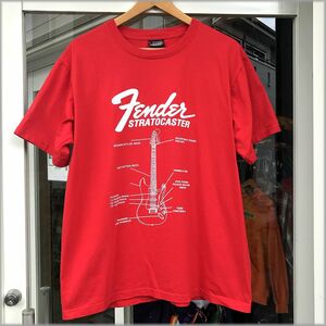 ★Fender　STRATOCASTER　状態良好　Tシャツ　size L★検 フェンダー ストラトキャスター