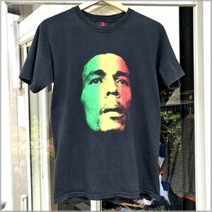 ★BOB MARLEY　ボブマーリー　1999コピーライト　USA製　Ｔシャツ　S　ブラック　黒　ZION★検 90s ビンテージ ロックT レゲエ ジャマイカ