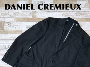 ☆送料無料☆ DANIEL CREMIEUX ダニエルクレミュー 古着 テーラードジャケット メンズ 46 ブラック トップス 中古 即決