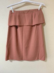 フリル付き　スカート　64cm　オレンジ 【KAE-880】