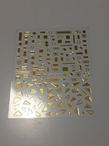 ネイルシール 三角 幾何学 パーツ ゴールド
