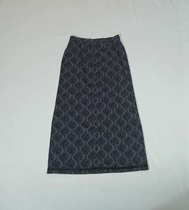 ( женский ) FELISSIMO Ferrie simo// ( весна лето ) общий рисунок полиэстер макси длина узкая юбка тонкий ( темно-серый ) размер 67cm