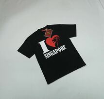 (未使用) FIRST CLASS // SINGAPOREプリント 半袖 Tシャツ・カットソー (黒) サイズ S_画像6