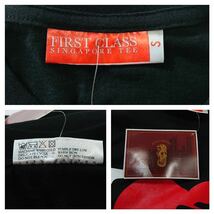 (未使用) FIRST CLASS // SINGAPOREプリント 半袖 Tシャツ・カットソー (黒) サイズ S_画像7