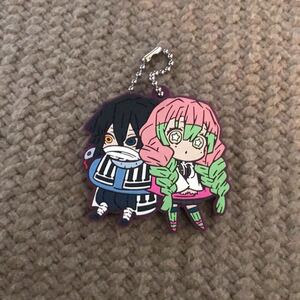 鬼滅の刃 ラバーストラップ 伊黒小芭内&甘露寺蜜璃 ★新品未使用品★