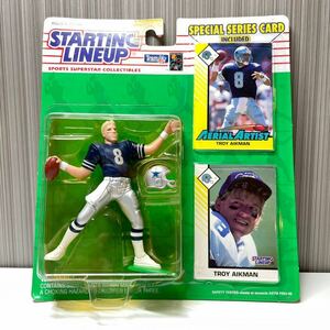 【当時物】NFL 1993 Kenner ダラス・カウボーイズ Troy Aikman フィギュア / 検 ケナー スターティングラインナップ オールド アメフト NHL