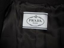 *：・。★【美品】PRADAプラダ　コート　シンプルで素敵　黒★。・：*_画像7