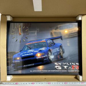  редкий SKYLINE COLLECTION Nissan Skyline GT-R RB26DETT #12 panel часы CALSONIC IMPUL R34 часы JGTC звезда . один . Suzuka GP GT