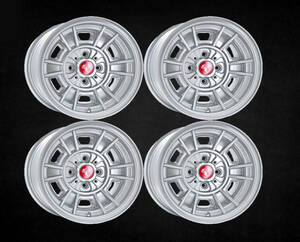 CD66 type 4 pcs set aluminium wheel Fiat 124 Spider X1/9 etc. Classic Fiat .7x13 PCD98 offset 10