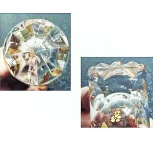 美品使うほどに愛着のわく　純金彩　花柄　ショットグラス　ミニグラス　冷酒グラス4客 昭和レトロ GLASS