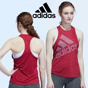 adidasタンクトップ adidasレディースジム・トレーニングノースリーブシャツタンクトップ 筋トレ