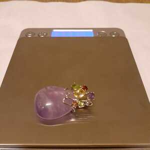  amethyst pendant top 925 stamp approximately 11.18g approximately 3.8cm×2.1cm
