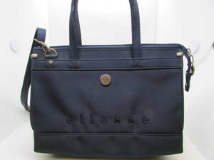 [ free shipping ]ellesse shoulder bag handbag bag navy blue color (K754)