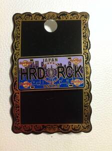 【HardRockCafe】ハードロックカフェのピンバッジ　大阪ナンバープレート　新品未使用