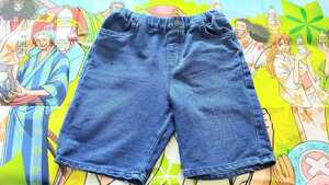 *UNIQLO* Uniqlo * Denim. половина брюки *120cm* Kids *