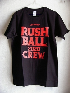 未使用 RUSH BALL 2020 ラッシュボール ♪ クルー スタッフ Tシャツ M 黒 ブラック