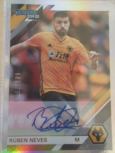 Ruben Neves　ルベン　ネベス 2019-20 Panini Chronicles Donruss Signature Auto 250枚限定　ウルブス　Wolverhampton Wanderers　ポルト