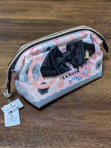 LANVIN en Blue★ポーチ/メイクポーチ/フラワー