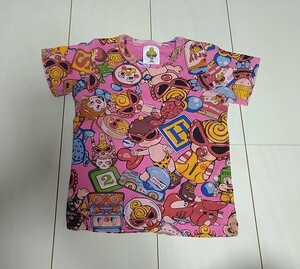 【ヒスミニ】 大人気 総柄 半袖Tシャツ 90cm 送料無料