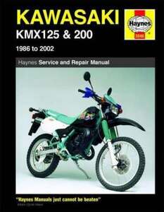 Kawasaki カワサキ KMX 125 200 1986 2002 ヘインズ 整備書 整備 修理 HAYNES サービス マニュアル リペア リペアー ^在