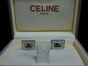 ◎№2692◎■良品■セリーヌ【ＣＥＬＩＮＥ】【シルバー・ゴールド】■カフス♪