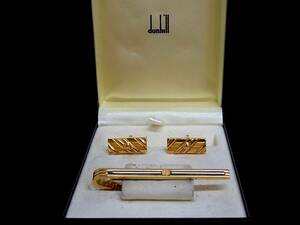 *N2701*# new goods #[dunhill] Dunhill [ silver * Gold ]# cuffs & necktie tweezers!