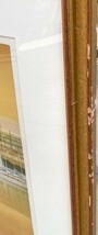 熊川昭典 「アンティーブの港」リトグラフ 96×76cm 直筆鉛筆サイン有 280部限定 絵画 リアリズム 立軌会 インテリア 美術品 20210425-13_画像6