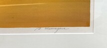 熊川昭典 「アンティーブの港」リトグラフ 96×76cm 直筆鉛筆サイン有 280部限定 絵画 リアリズム 立軌会 インテリア 美術品 20210425-13_画像3