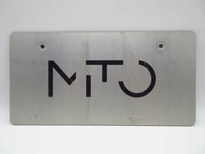  Alpha Romeo Alfa Romeo MITO Mito dealer exhibition for not for sale number plate mascot plate 