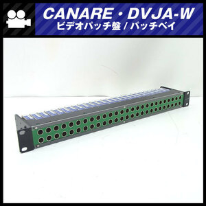 *CANARE*DVJA-W / 75Ω video patch record / patch bay *26 hole [ green ] * Canare *