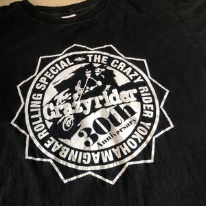 レア！横浜銀蝿　30th/公式グッズ　クレイジーライダー/Tシャツ Mサイズ　検/40th/ロックンロール/昭和/ヤンキー/不良/