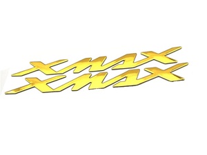 【送料込】XMAX　エンブレムステッカー　金　2枚一組　X-MAX
