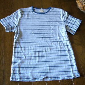 SILVER CAT シルバーキャット Tシャツ 涼しい素材 未使用 ブルー 青 160㎝ 家庭保管品の画像1