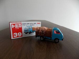 *356 Tomica red box Japan thing Suzuki Carry house . transportation car pig Chan 2 head -! * suspension unused . close 