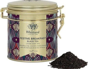 最終出品：(2缶分)Whittard Festive Breakfast tea(茶葉、缶)