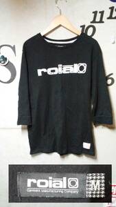 roial ７分袖Tシャツ　M　ブラック