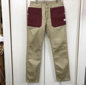  beautiful goods!SASSAFRAS four ru leaf bai color chinos (S)sasaflas